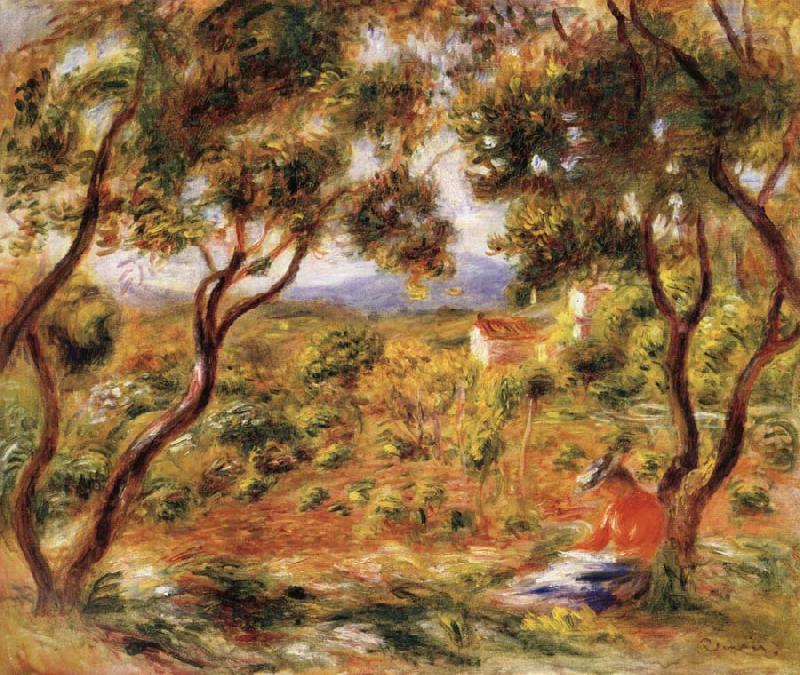 Pierre Renoir The Vines at Cagnes china oil painting image